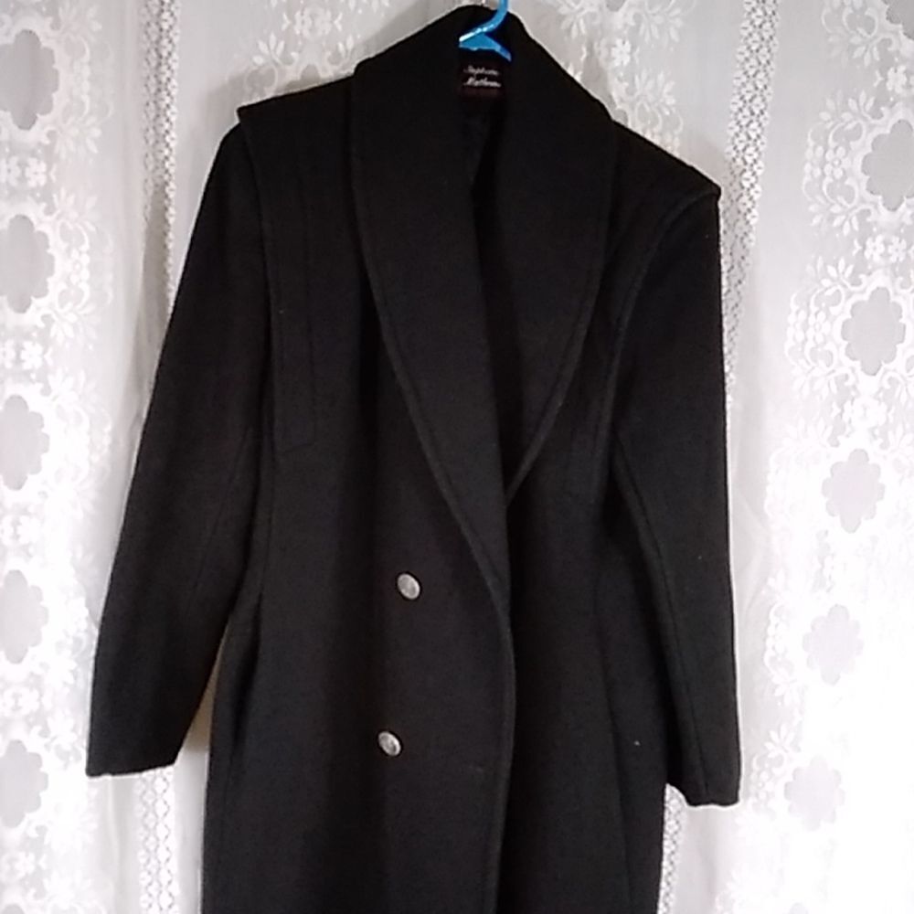 VTG,Stephanie Mathews 100% Wool Coat Jacket Size Approximate M L No Label Unisex